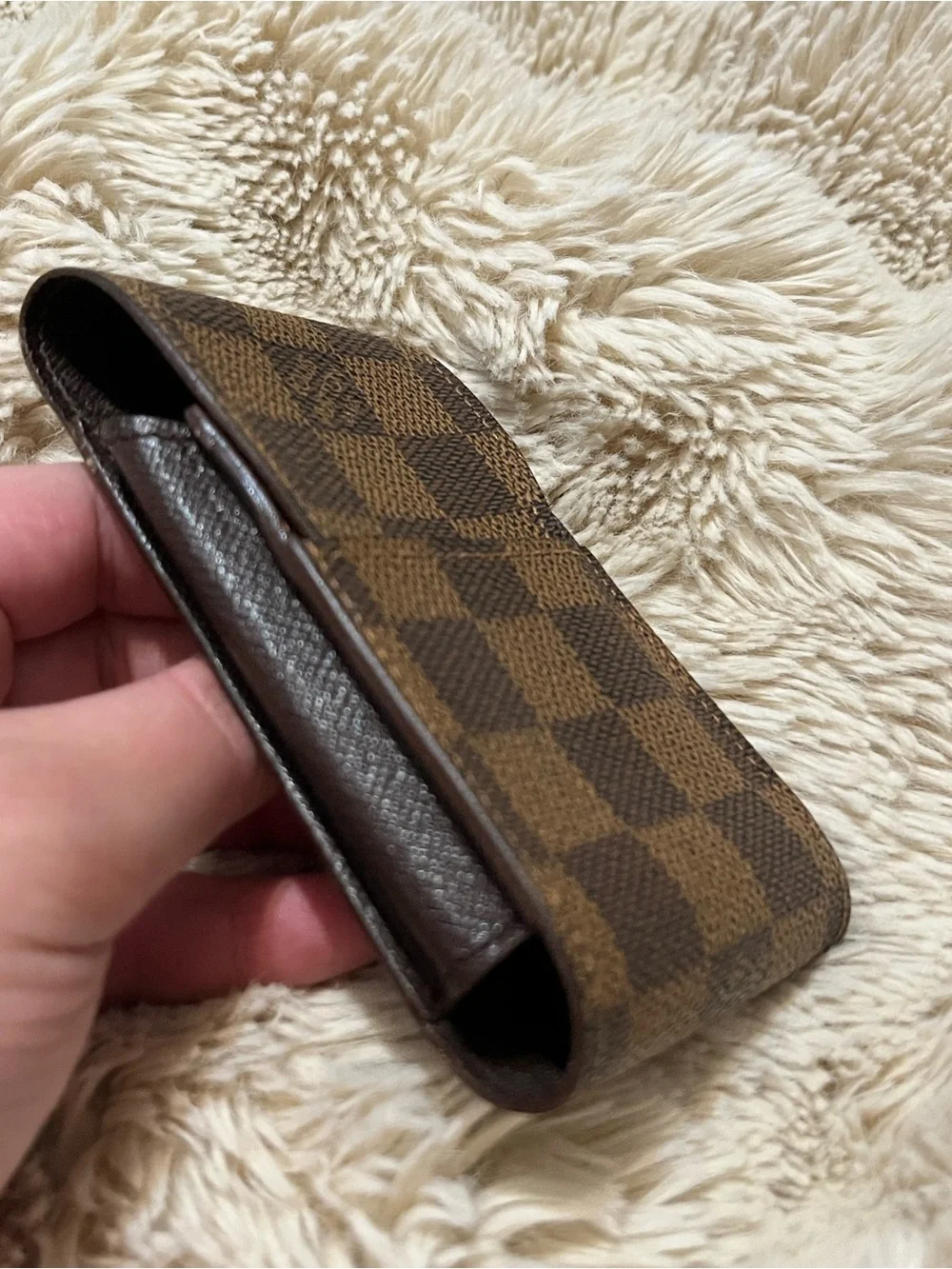 LV Cigarette Case checkered canvas